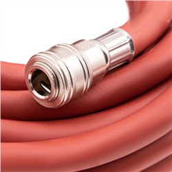 Шланг пневматический резиновый, 10 x 16 мм, 24 бар, армированный, быстросъемное соединение, 20 м Stels