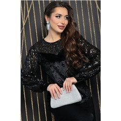 Блуза Жизель (черная) Б11858