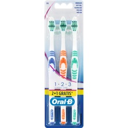 Oral-B Зубная щетка	 1-2-3 классическая Care mittel, 2 шт