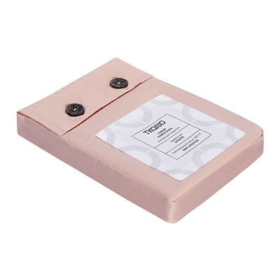 Набор наволочек из премиального сатина цвета пыльной розы из коллекции Essential, 70х70 см