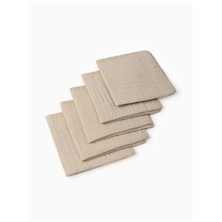 Набор платочков Крошка Я Eco touch 20*20 см-5 шт, муслин, 100 % хлопок