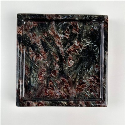 Радуга Самоцветов Блюдо из Арфведсонита (Нуумит)