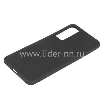 Задняя панель для Huawei Nova 7 Силикон матовый  (черная)