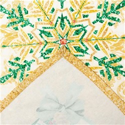 Скатерть новогодняя «Этель» Golden Christmas, 150×220 ±3 см с ГМВО, 100% хлопок, 190 г/м²