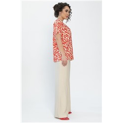 Костюм Яркие планы (бежево-красный) К13591-30М