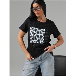 Футболка "Лео" черный