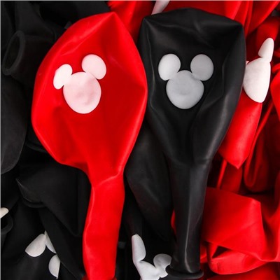 Воздушные шары "Mickey", Mикки Maус, 12 дюйм (набор 25 шт)