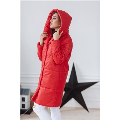 Пальто женское демисезонное 21910/б  (красный)