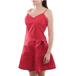XA-68022 RED Сарафан женский (97% хлопок, 3% эластан)