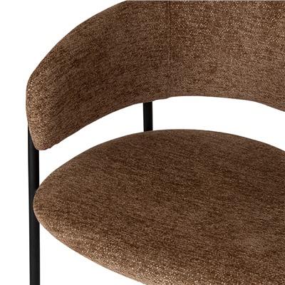 Стул полубарный Helning, мягкий шенилл, светло-коричневый