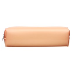 Пенал школьный "Кот", на молнии, силиконовый, бежевый