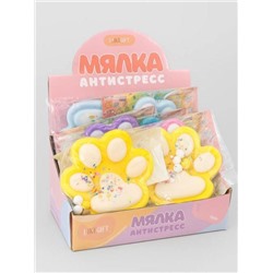 Мялка - антистресс «Игривая Таба ЛАПКА», mix, шоу-бокс 8 шт.