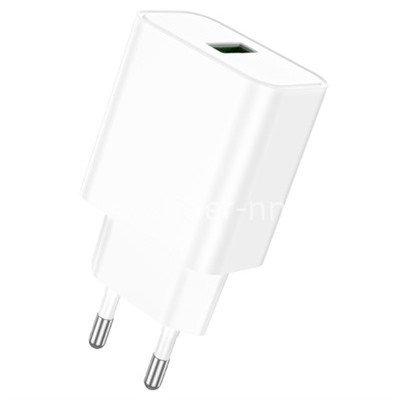СЗУ 1 USB выход 18W Quick Charge 3.0 (6.5V-3.0A/9V-2.0A/12V-1.5A) BOROFONE BA72A (белый)
