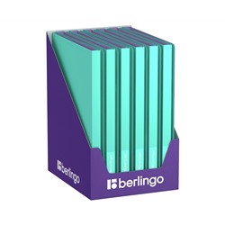 Папка с 30 вкладышами Berlingo "Haze", 17мм, 600мкм, с внутр. карманом, мятная, софт-тач