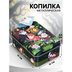 Копилка 14×10×5.8 см, металл, Гравити Фолз