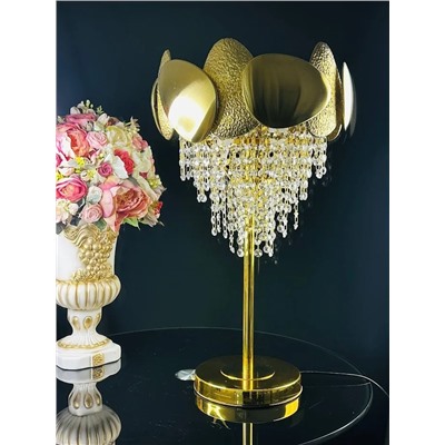 299-253 Настольная лампа 60 см (х1)Кристаллы, нержавеющая сталь