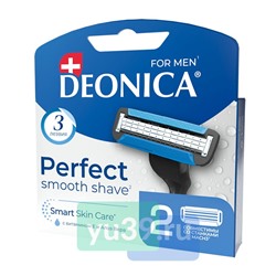 Кассеты сменные для станка DEONICA 3 FOR MEN 2шт
