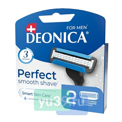 Кассеты сменные для станка DEONICA 3 FOR MEN 2шт