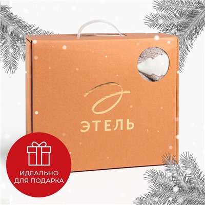 Плед с рукавами светящийся в темноте "Этель" "Елочки" 150*200, 100% п/э 220 гр/м2