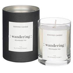 Свеча ароматическая The Olphactory, Wandering Black, Goji Black tea (новая), 40 ч