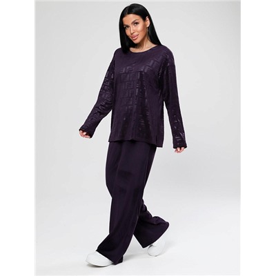 Костюм Чарлот жаккард сливовый ИвК