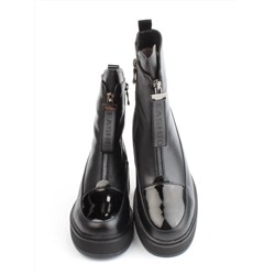 04-M3-5315 BLACK Ботинки зимние женские (натуральная кожа, натуральный мех)