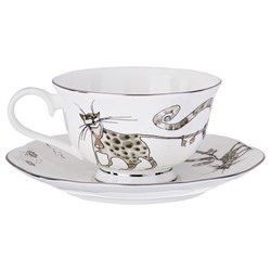 ЧАЙНЫЙ СЕРВИЗ НА 6 ПЕРСОН 15 ПР. "КОТИКИ" 1000/600/300/250 МЛ (КОР=2НАБОР.)