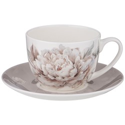 ЧАЙНЫЙ НАБОР LEFARD "WHITE FLOWER" НА 6ПЕР. 12ПР. 330МЛ СЕРЫЙ  (КОР=4НАБ.)