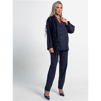 Костюм брючный Стилизация (темно-синий) К15331-4М