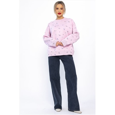 Свитер оверсайз Анита (сиреневый) Б14760-1М