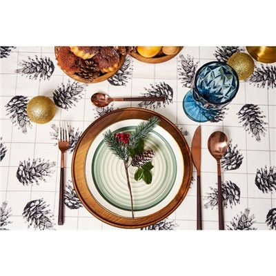Скатерть «Этель» Christmas 150×110 см, 100%хл, саржа 190 г/м²