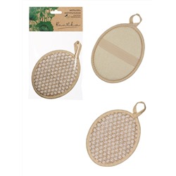 Мочалка "Овал",  крапива, 16х12см