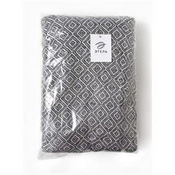 Плед Этель Diamond 220*240 см, цв.черный, 70% хлопок, 30% п/э, 400 гр/м2