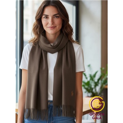 Шарф теплый женский кашемировый Арт 2581Ш/01 (темно-коричневый)