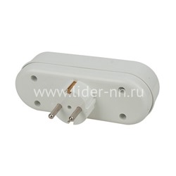 Разветвитель сетевой Perfeo "RU POWER" 3 гнезда; 16A; с заземлением (белый) 3L3