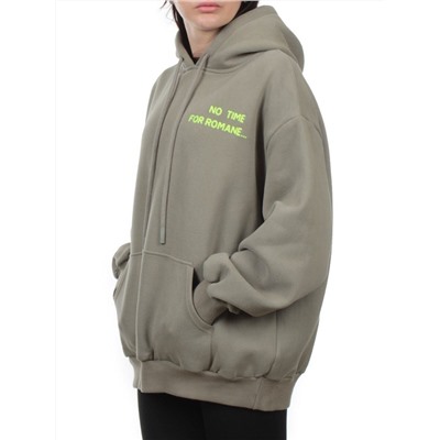 2620 GRAY GREEN Толстовка женская (85% хлопок, 10% полиэстер, 5% спандекс)