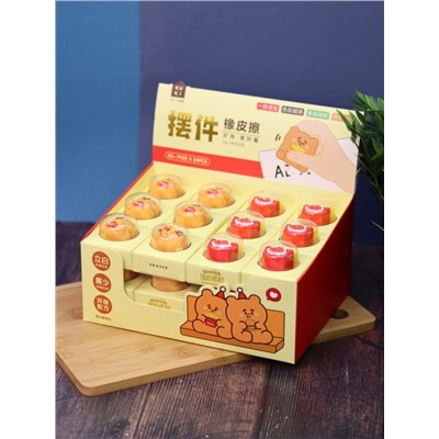 Ластик "Bear fries", шоу-бокс 24 шт.