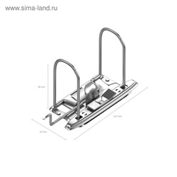 Папка–регистратор А4, 80 мм, ErichKrause Business, с арочным механизмом, черная