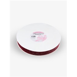 Лента бархатная, с серебряным люрексом, 20 мм, 18±1 м, бордовая №46