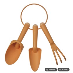 GRÄSMARÖ Gartengerät 3er-Set, drinnen/draußen orange