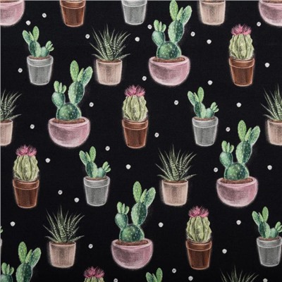 Полотенце Этель Succulents 40х73см, 100% хлопок, саржа 190 г/м2