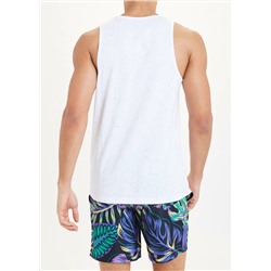 Textured Cotton Vest