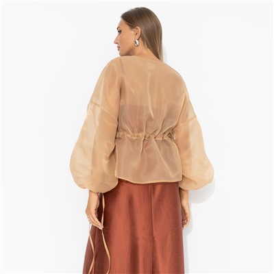 Жакет полупрозрачный, Вершина восхищения (песочный)