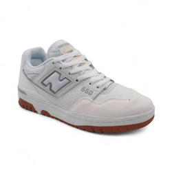 Кроссовки из натуральной кожи ВВ550 белые