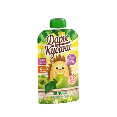 Пюре фруктовое из яблок 90 гр. ДК 1/12