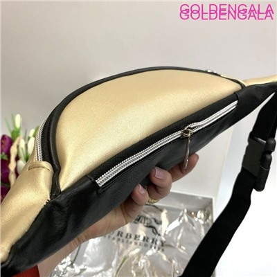 Поясная Сумка из мягкой перламутровой экокожи