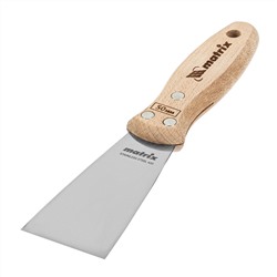 Шпательная лопатка из нержавеющей стали, 50 мм, буковая рукоятка, EFP Matrix