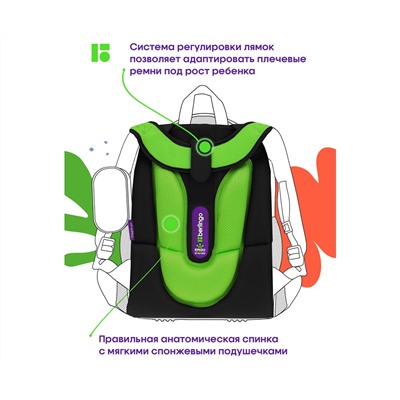 Ранец Berlingo Expert "Over the planet" 37*28*16см, 2 отделения, 2 кармана, анатомическая спинка