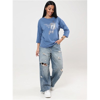 Футболка Фрактал индиго ИвК