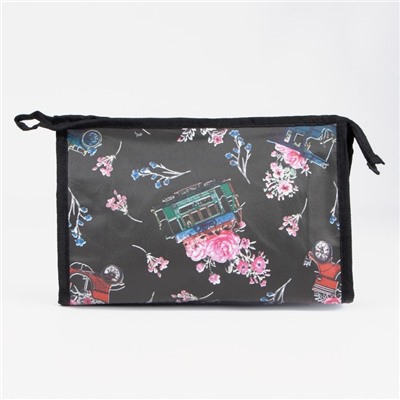 Косметичка на молнии, чёрная